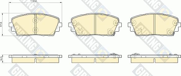 Girling 6135359 - Bremsbelagsatz, Scheibenbremse alexcarstop-ersatzteile.com