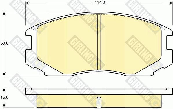 Girling 6130469 - Bremsbelagsatz, Scheibenbremse alexcarstop-ersatzteile.com