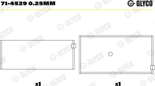 Glyco 71-4529 0.25mm - Pleuellager alexcarstop-ersatzteile.com