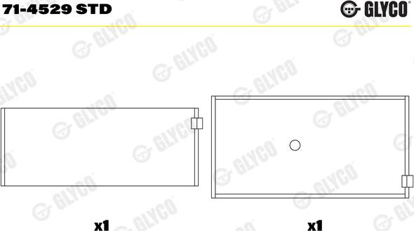 Glyco 71-4529 STD - Pleuellager alexcarstop-ersatzteile.com