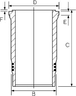 Goetze Engine 14-450630-00 - Zylinderlaufbuchse alexcarstop-ersatzteile.com