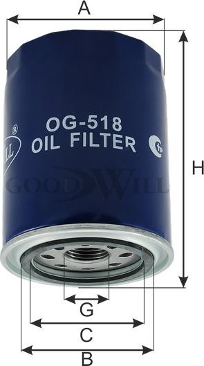 GoodWill OG 518 - Ölfilter alexcarstop-ersatzteile.com