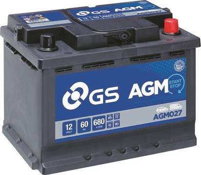 GS AGM027 - Starterbatterie alexcarstop-ersatzteile.com