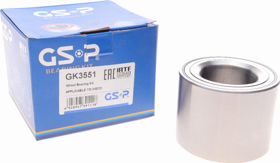 GSP GK3551 - Radlagersatz alexcarstop-ersatzteile.com