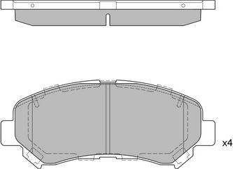 HELLA 8DB 355 033-431 - Bremsbelagsatz, Scheibenbremse alexcarstop-ersatzteile.com