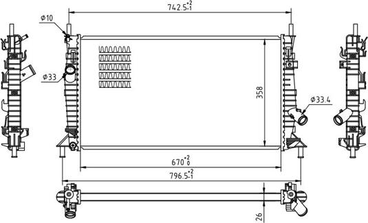 Hart 606 831 - Kühler, Motorkühlung alexcarstop-ersatzteile.com