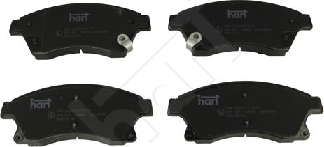 Hart 260 547 - Bremsbelagsatz, Scheibenbremse alexcarstop-ersatzteile.com