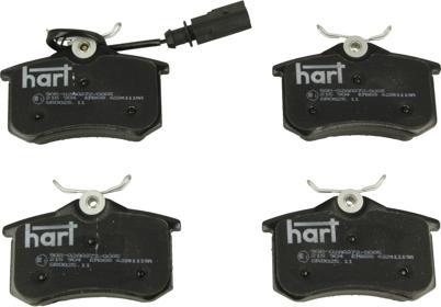 Hart 215 904 - Bremsbelagsatz, Scheibenbremse alexcarstop-ersatzteile.com