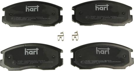 Hart 215 258 - Bremsbelagsatz, Scheibenbremse alexcarstop-ersatzteile.com