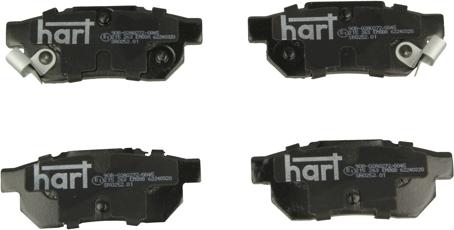 Hart 215 263 - Bremsbelagsatz, Scheibenbremse alexcarstop-ersatzteile.com