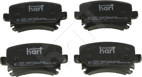 Hart 221 404 - Bremsbelagsatz, Scheibenbremse alexcarstop-ersatzteile.com