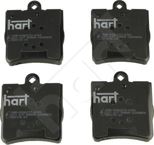 Hart 221 617 - Bremsbelagsatz, Scheibenbremse alexcarstop-ersatzteile.com