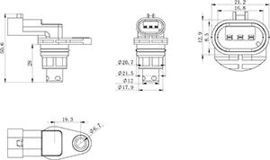 HC-Cargo 150979 - Sensor, Nockenwellenposition alexcarstop-ersatzteile.com