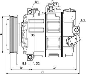 HC-Cargo 240912 - Kompressor, Klimaanlage alexcarstop-ersatzteile.com