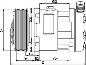 HC-Cargo 240012 - Kompressor, Klimaanlage alexcarstop-ersatzteile.com