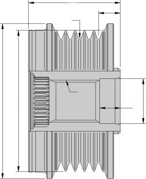 HELLA 9XU 358 039-181 - Riemenscheibe, Generator alexcarstop-ersatzteile.com