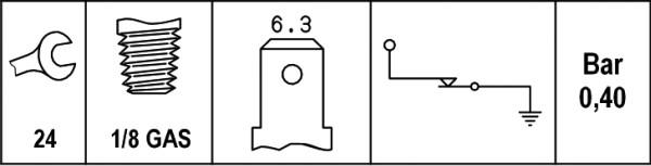 HELLA 6ZF 007 392-001 - Sensor, Öldruck alexcarstop-ersatzteile.com