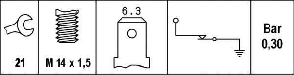 HELLA 6ZL 003 259-201 - Sensor, Öldruck alexcarstop-ersatzteile.com