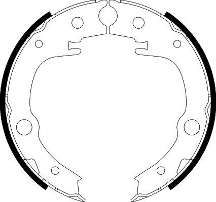 HELLA 8DA 355 050-651 - Bremsbackensatz, Feststellbremse alexcarstop-ersatzteile.com