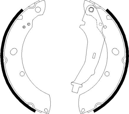 HELLA 8DA 355 051-311 - Bremsbackensatz alexcarstop-ersatzteile.com