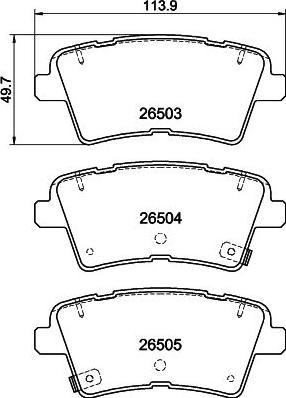 HELLA 8DB 355 044-231 - Bremsbelagsatz, Scheibenbremse alexcarstop-ersatzteile.com