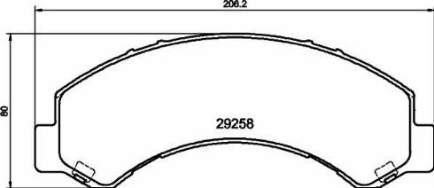 HELLA 8DB 355 040-281 - Bremsbelagsatz, Scheibenbremse alexcarstop-ersatzteile.com