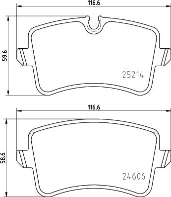 HELLA 8DB 355 041-011 - Bremsbelagsatz, Scheibenbremse alexcarstop-ersatzteile.com