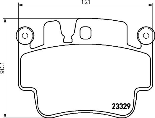 HELLA 8DB 355 043-141 - Bremsbelagsatz, Scheibenbremse alexcarstop-ersatzteile.com