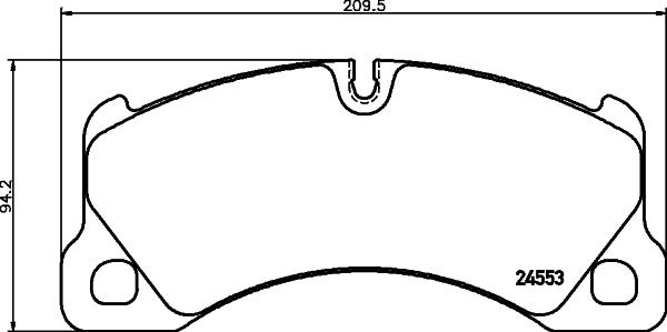 HELLA 8DB 355 042-931 - Bremsbelagsatz, Scheibenbremse alexcarstop-ersatzteile.com