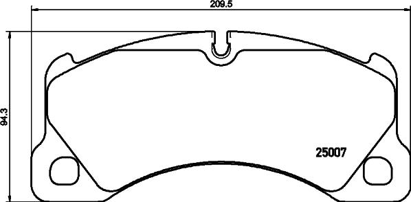 HELLA 8DB 355 042-971 - Bremsbelagsatz, Scheibenbremse alexcarstop-ersatzteile.com