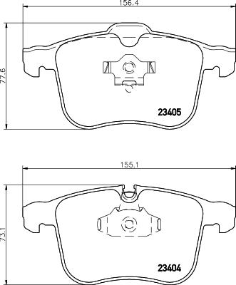 HELLA 8DB 355 009-431 - Bremsbelagsatz, Scheibenbremse alexcarstop-ersatzteile.com