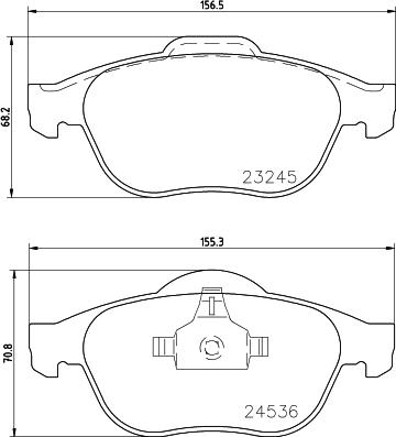 HELLA 8DB 355 009-101 - Bremsbelagsatz, Scheibenbremse alexcarstop-ersatzteile.com