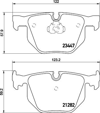 HELLA 8DB 355 009-331 - Bremsbelagsatz, Scheibenbremse alexcarstop-ersatzteile.com