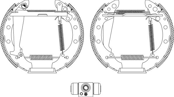 HELLA 8DB 355 004-961 - Bremsbackensatz alexcarstop-ersatzteile.com