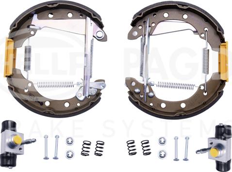 HELLA 8DB 355 004-981 - Bremsbackensatz alexcarstop-ersatzteile.com