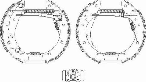 HELLA 8DB 355 004-501 - Bremsbackensatz alexcarstop-ersatzteile.com