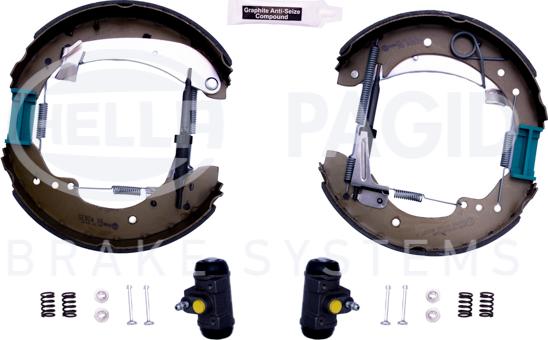 HELLA 8DB 355 004-231 - Bremsbackensatz alexcarstop-ersatzteile.com