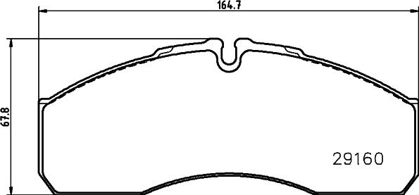 HELLA 8DB 355 005-401 - Bremsbelagsatz, Scheibenbremse alexcarstop-ersatzteile.com