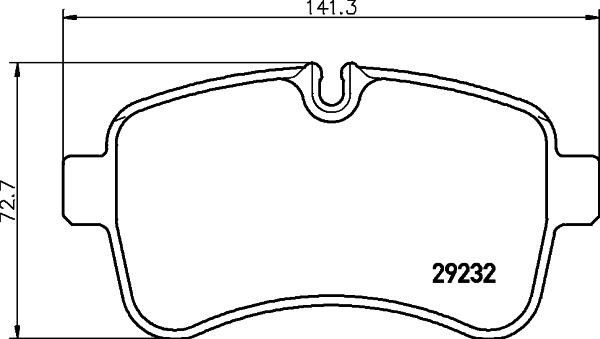 HELLA 8DB 355 005-551 - Bremsbelagsatz, Scheibenbremse alexcarstop-ersatzteile.com