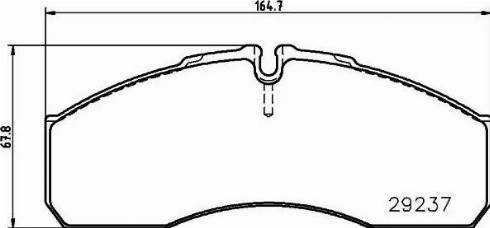 HELLA 8DB 355 005-561 - Bremsbelagsatz, Scheibenbremse alexcarstop-ersatzteile.com