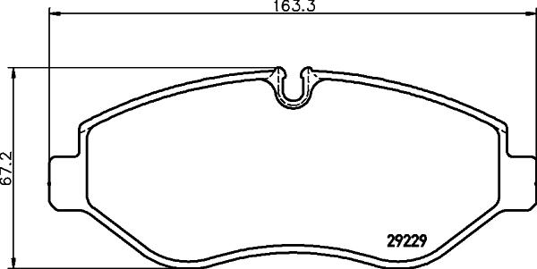 HELLA 8DB 355 005-511 - Bremsbelagsatz, Scheibenbremse alexcarstop-ersatzteile.com