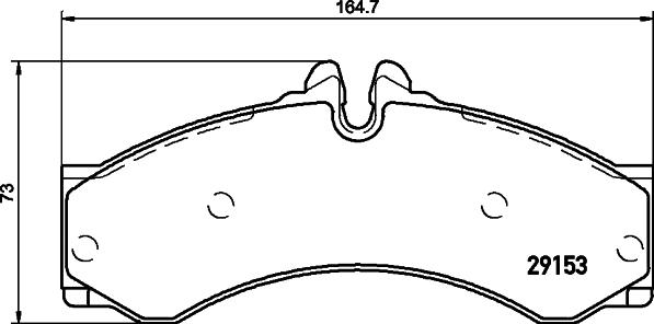 HELLA 8DB 355 005-391 - Bremsbelagsatz, Scheibenbremse alexcarstop-ersatzteile.com