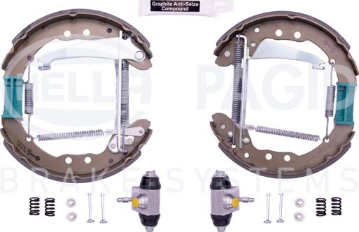 HELLA 8DB 355 005-201 - Bremsbackensatz alexcarstop-ersatzteile.com