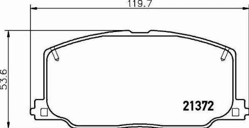 HELLA 8DB 355 005-771 - Bremsbelagsatz, Scheibenbremse alexcarstop-ersatzteile.com