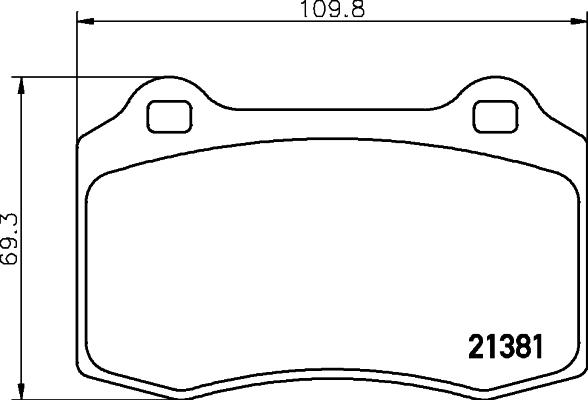 HELLA 8DB 355 006-591 - Bremsbelagsatz, Scheibenbremse alexcarstop-ersatzteile.com