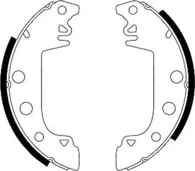 HELLA 8DB 355 000-031 - Bremsbackensatz alexcarstop-ersatzteile.com