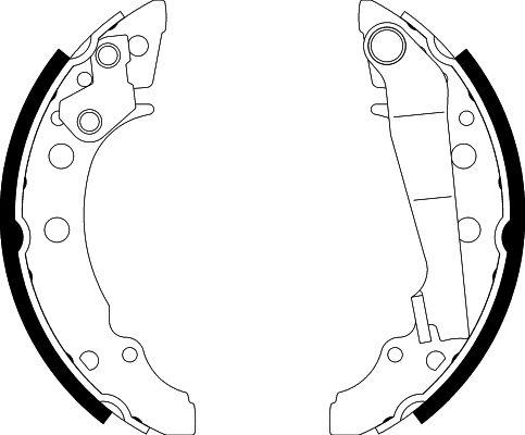 HELLA 8DB 355 000-111 - Bremsbackensatz alexcarstop-ersatzteile.com