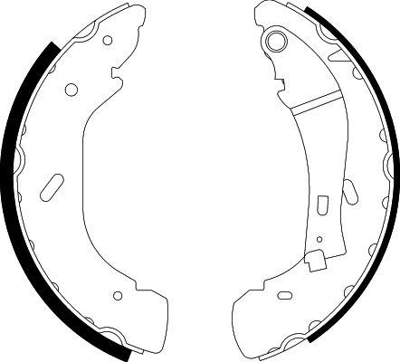 HELLA 8DB 355 001-961 - Bremsbackensatz alexcarstop-ersatzteile.com