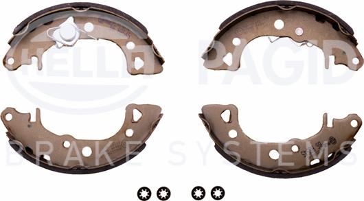 HELLA 8DB 355 001-001 - Bremsbackensatz alexcarstop-ersatzteile.com