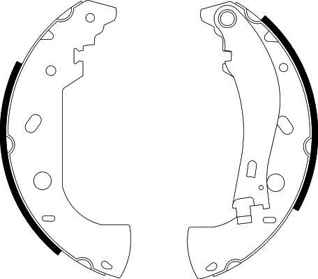 HELLA 8DB 355 001-841 - Bremsbackensatz alexcarstop-ersatzteile.com